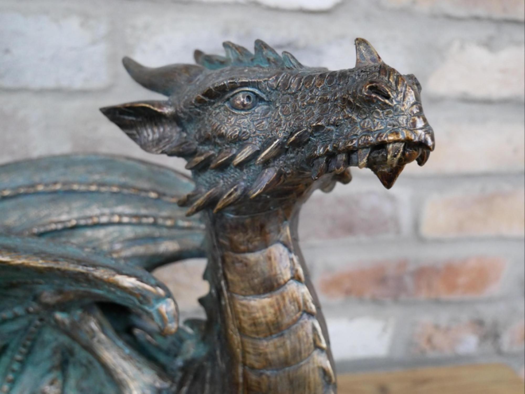 Product photograph of Resin Dragon Ornament from Choice Furniture Superstore.